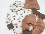 Atelier MiaMia Cool bloomers or baby set short and long acorns