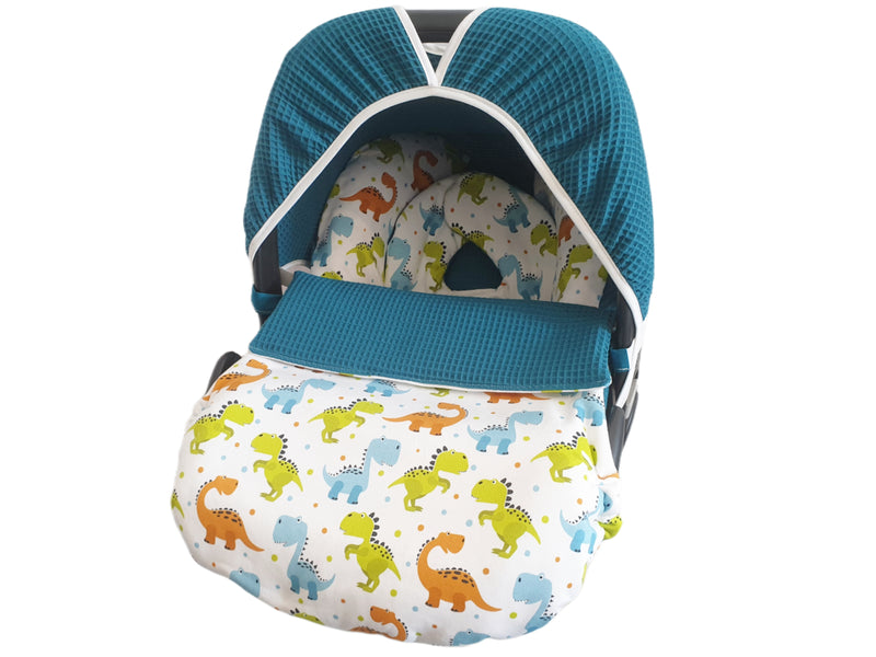 Fodera per seggiolino per bambini Maxi Cosi, fodera di ricambio o fodera aderente grigio scuro/menta scuro