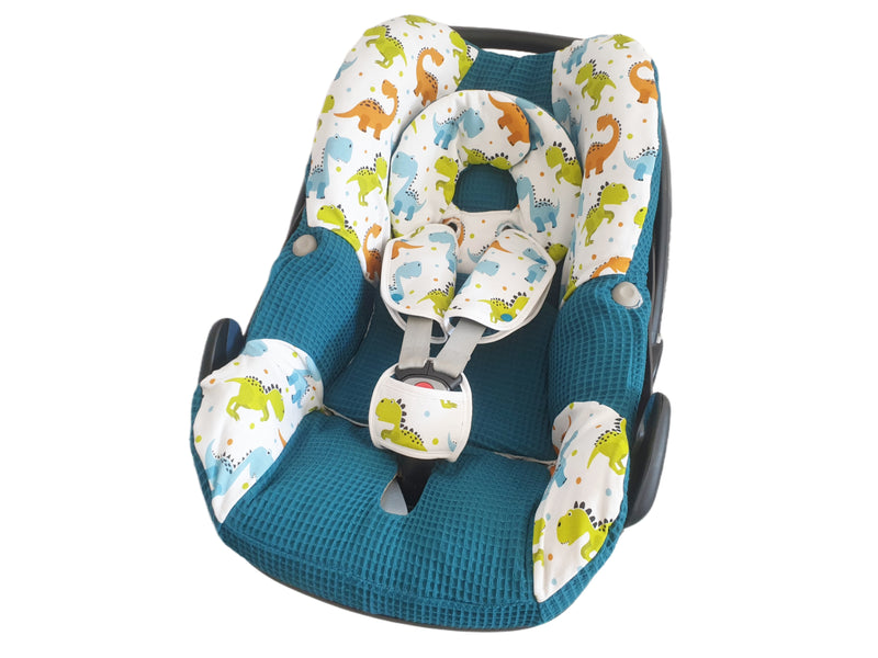 Fodera per seggiolino per bambini Maxi Cosi, fodera di ricambio o fodera aderente grigio scuro/menta scuro