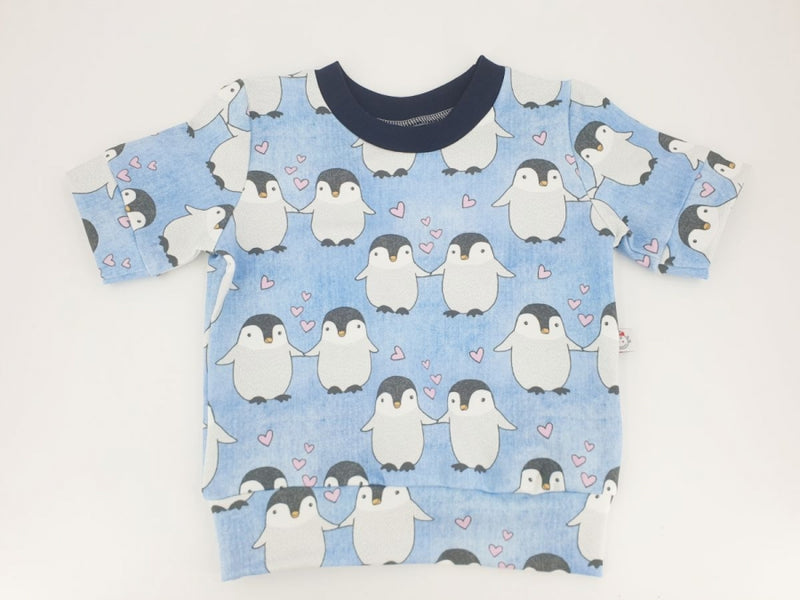 Hoodie Pullover Pinguine 307 Baby Kind ab 44-122 kurz oder langarm  Designer Limitiert !! von Atelier MiaMia