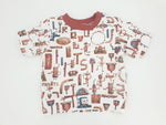 Atelier MiaMia - Hoodie Sweater Robots 312 Baby Child from 44-122 short or long sleeve Designer Limited !!