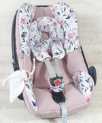 Catena per ciuccio Atelier MiaMia per passeggino o ovetto 1 rosa bianco