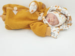 Walk - Overall Baby Kind von 50 bis 110 Designer Waldtiere Senfgelb Gelb Walkoverall Walk W21 von Atelier MiaMia