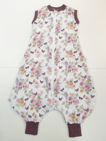 Atelier MiaMia *Mutzelpumper* sleeping bag with feet, size. 50-104 flowers 2