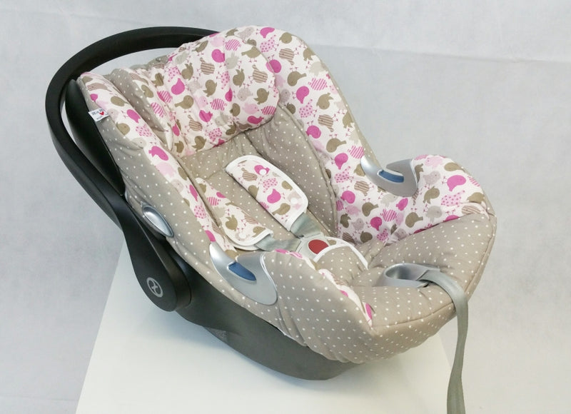 Babyschalen Bezug Cybex Q Vögelchen Traube CBQ1 von Atelier MiaMia