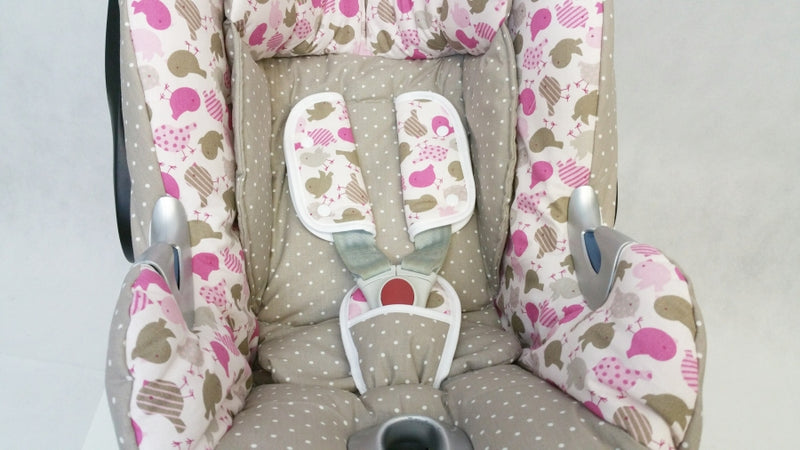 Babyschalen Bezug Cybex Q Vögelchen Traube CBQ1 von Atelier MiaMia