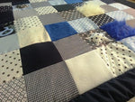 Coperta Experience Coperta CVI, nero-bianco-blu, pois, ED42
