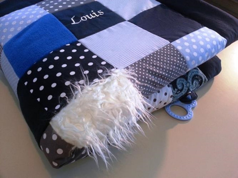 Coperta Experience Coperta CVI, nero-bianco-blu, pois, ED42