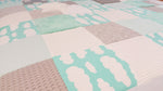 Adventure blanket CVI blanket clouds mint ED53