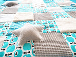 Experience blanket CVI blanket apples turquoise