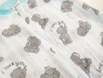 Atelier MiaMia *Mutzelpumper* sleeping bag with feet, size. 50-104 elephant