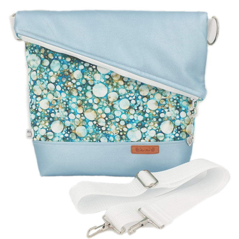 Atelier MiaMia purse light blue dots cosmos 109