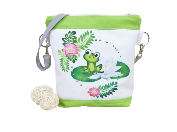 Kindergarten bag, children's bag frog