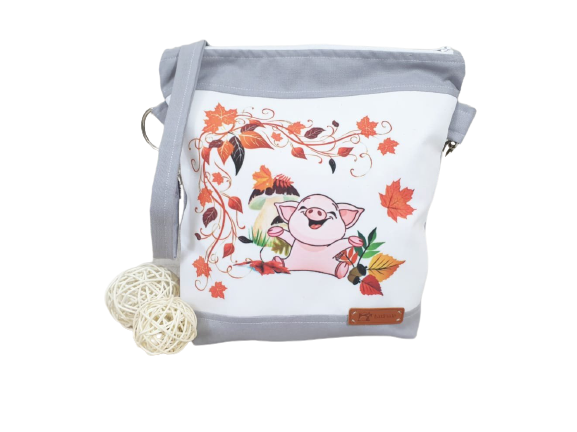 Borsa per l'asilo, porcellino per bambini