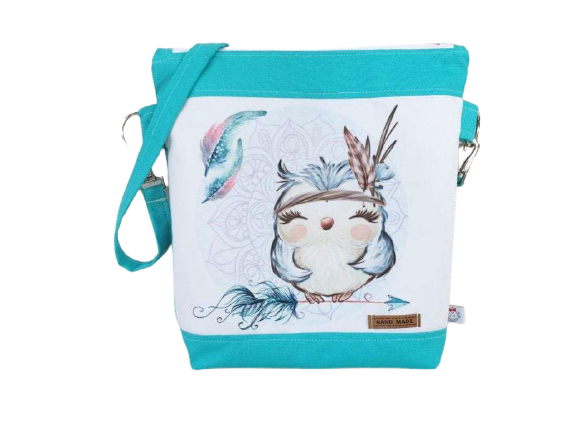 Kindergarten bag, children's bag 64 owl, arrow