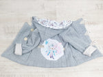 Kaputzenjacke Baby Kind Größe 50-140 Grobstrick Jacke Limitiert !! Grobstrick grau Traumfänger J15 von Atelier MiaMia