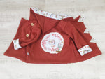 Atelier MiaMia - giacca con cappuccio bambino bambino taglia 50-140 giacca a maglia grossa limitata !! Volpe in terracotta a maglia grossa J23