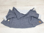 Atelier MiaMia - Walk - hooded jacket baby child size 50-140 jacket limited !! Walk jacket gray stripes J27