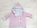 Walk - Kaputzenjacke Baby Kind Größe 50-140 Jacke Limitiert !! Walk -Jacke Rosa Blumen J31 von Atelier MiaMia