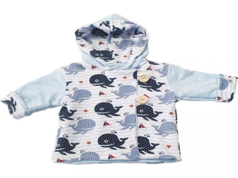 Kaputzenjacke Baby Kind Größe 50-140 Designer Jacke Limitiert !! Wahle Blau J6 von Atelier MiaMia