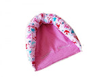 Kopfstütze rosa, pinke Schwalben oder Kopfstütze mit Sitzverkleinerung 58 von Atelier MiaMia