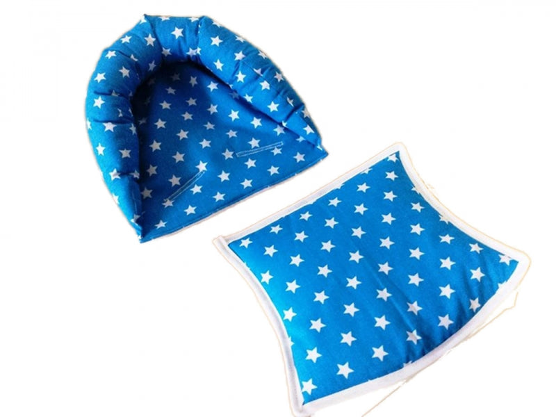 Kopfstütze blau, weiße Sterne oder Kopfstütze mit Sitzverkleinerung 8 von Atelier MiaMia