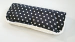 pram muff black white stars 3