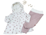 Baby und Kinder Leggins Waffel Jersey Rosa Größe 50-116 von Atelier MiaMia