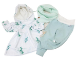 Baby und Kinder Leggins Mint Waffel- Jersey Größe 50-116 von Atelier MiaMia