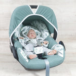 MaxiCosi Bezug // 108 Eukalyptus petrol von Atelier MiaMia