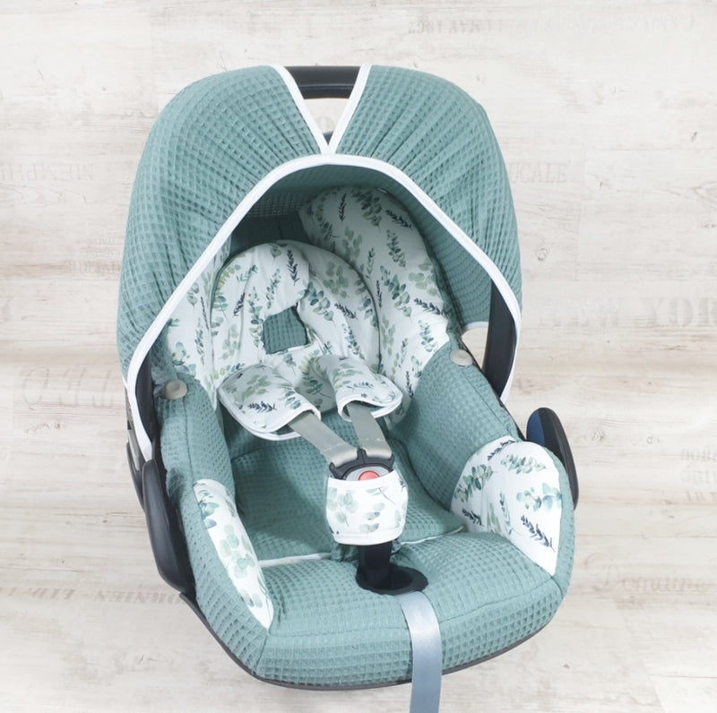 MaxiCosi Bezug // 108 Eukalyptus petrol von Atelier MiaMia