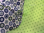 Fodera MaxiCosi, bianco, blu-verde, cerchi, MaxiCosi 78