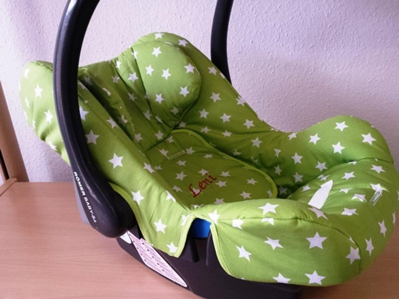 Römer Babysafe, grün, große weiße Sterne, Römer 10 von Atelier MiaMia