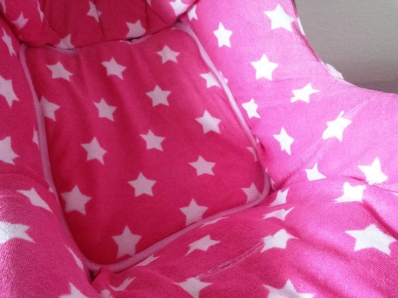Römer Babysafe, pink, große Sterne, Römer 15 von Atelier MiaMia