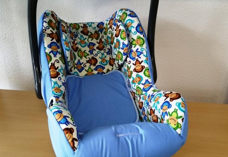 Römer Babysafe, weiß, blaue Affen, Römer 22 von Atelier MiaMia