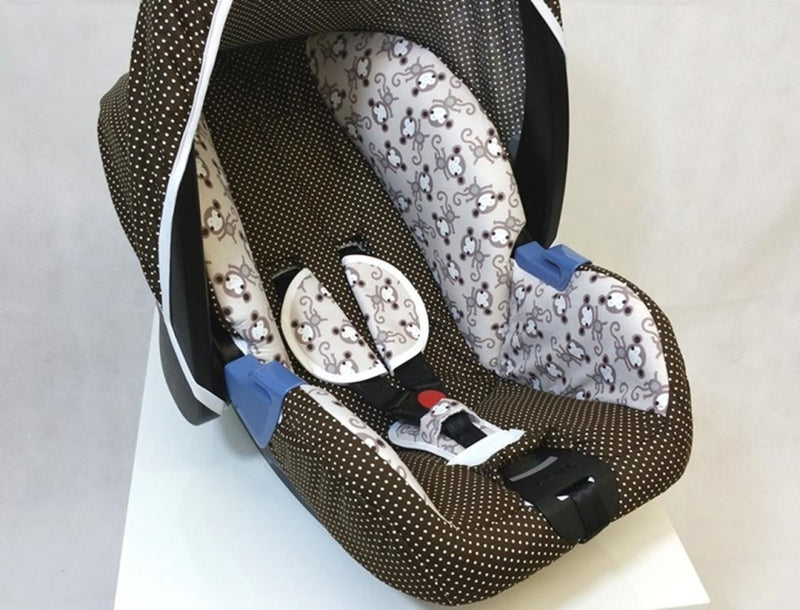 Recaro Privia Bezug, braun Äffchen von Atelier MiaMia