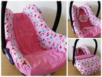 Sommerdecke rosa, pinke Schwalben, Winterdecke oder Fußsack 58 von Atelier MiaMia