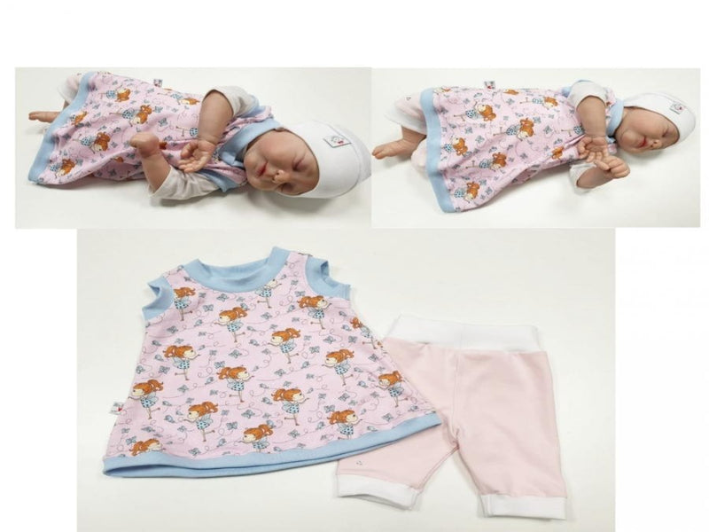 Atelier MiaMia - abito estivo bambino bambino taglia 45-104 designer limitato piccolo elfo som1