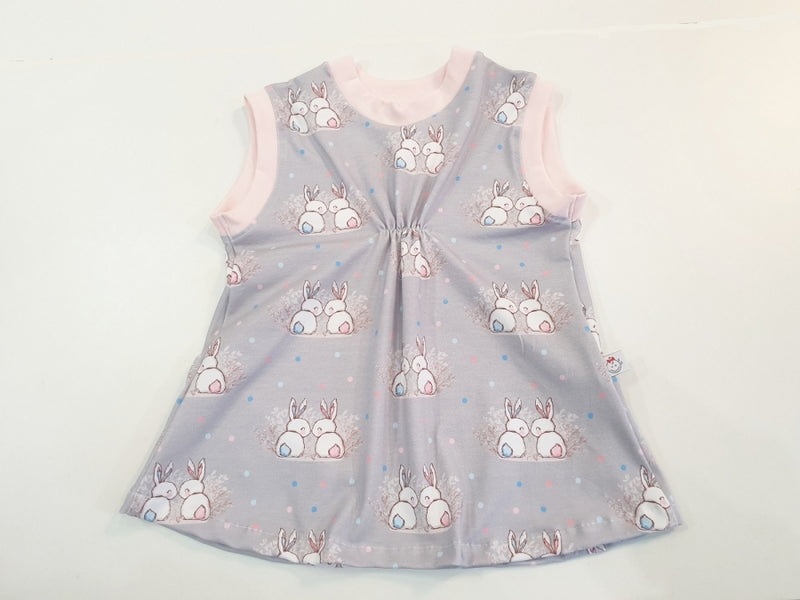 Atelier MiaMia - Hoodie dress short-sleeved also in a set with leggings size 50-140 rabbit love summer 8