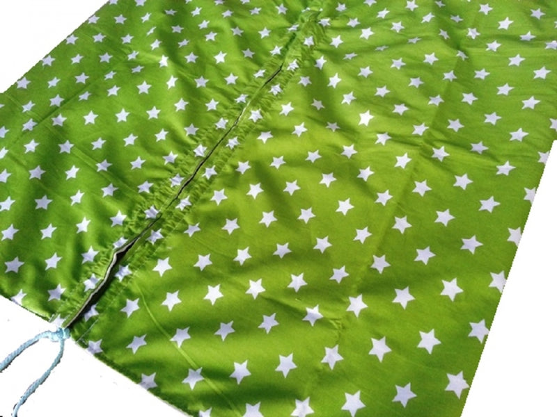 Tenda da sole Twister, verde, stelle bianche/ non più pendenti 17