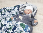 Atelier MiaMia - Walk - Overall Baby Child from 50 to 110 Designer Walkoverall Gray Gray Stripes --Walk W11